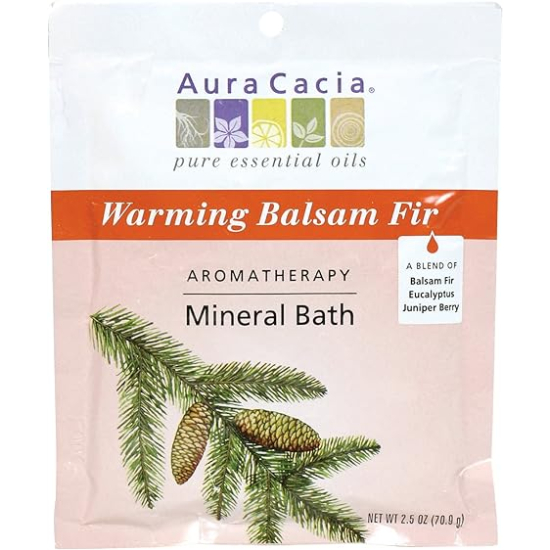 Aura Cacia Warming Balsam Fir Mineral Bath 70.9g