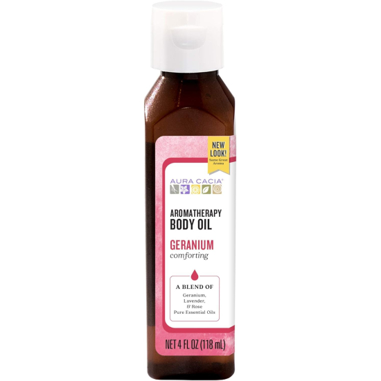 Aura Cacia Comforting Geranium Body Oil 118 ml