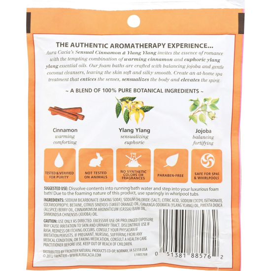 Aura Cacia Sensual Cinnamon & Ylang Ylang Foambath 70.9g