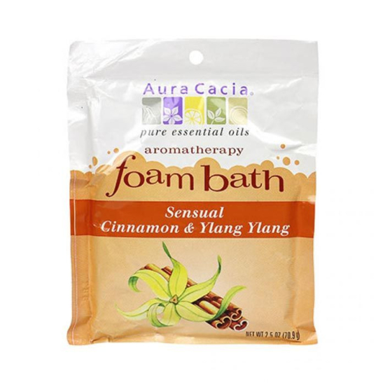 Aura Cacia Sensual Cinnamon & Ylang Ylang Foambath 70.9g