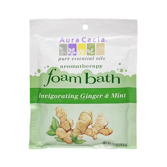 Aura Cacia Invigorating Ginger & Mint Foam Bath 70.9g