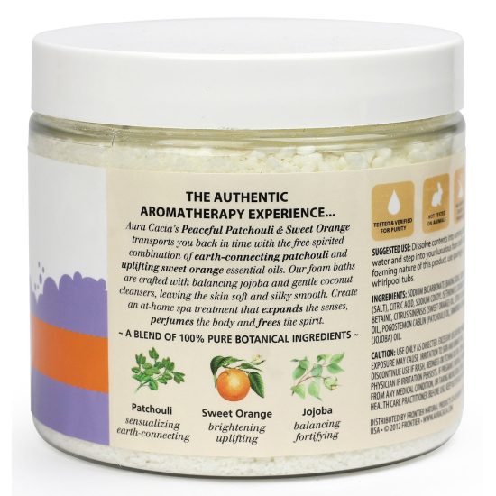 Aura Cacia Peaceful Patchouli & Sweet Orange Foam Bath 397g