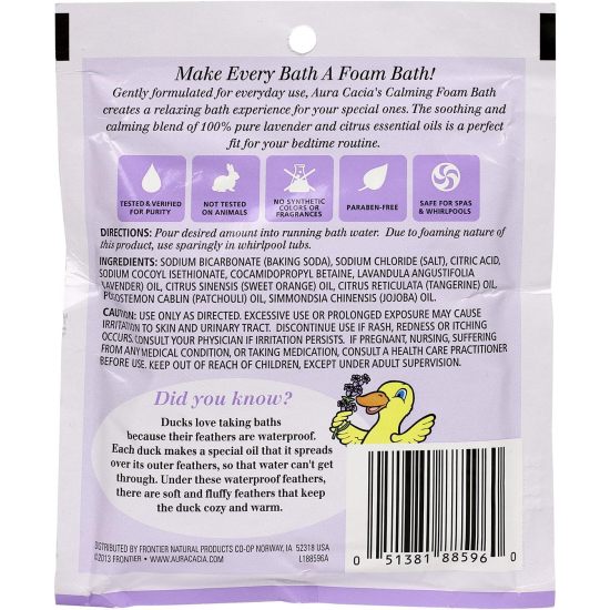 Aura Cacia Calming Foam Bath 70.9g