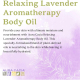 Aura Cacia Relaxing Lavender Body Oil 118 ml