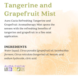 Aura Cacia Refreshing Tangerine / Grapefruit Mist 118 ml Aura Cacia Refreshing Tangerine / Grapefruit Mist 118 ml