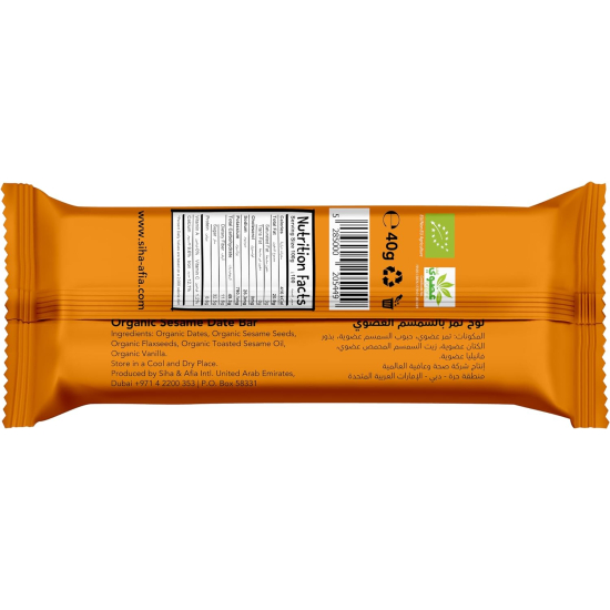 Organic Sesame Date Bar 40g