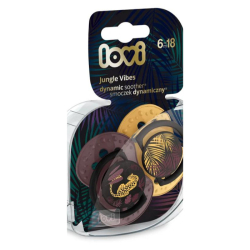 Lovi Dynamic Soother Jungle Vibes 6-18m 2pcs Girl Lovi Dynamic Soother Jungle Vibes 6-18m 2pcs Girl