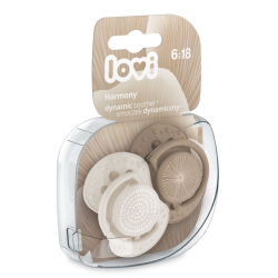 Lovi Dynamic Soother Silicone Lovi 6-18 m (2 Pieces)Harmony Girl Lovi Dynamic Soother Silicone Lovi 6-18 m (2 Pieces)Harmony Girl