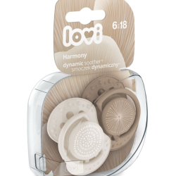 Lovi Dynamic Soother Silicone Lovi 6-18 m (2 Pieces)Harmony Girl