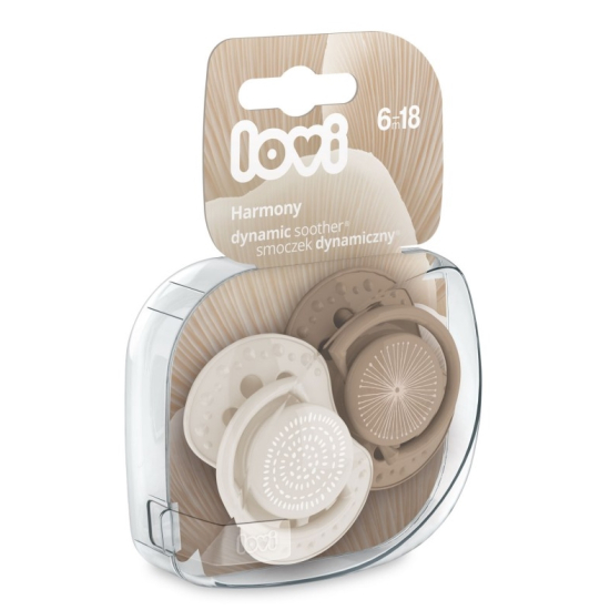 Lovi Dynamic Soother Silicone Lovi 6-18 m (2 Pieces)Harmony Girl