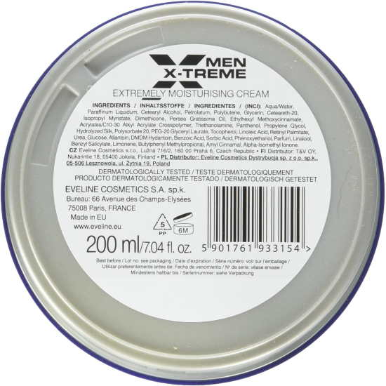 Eveline Men X-Treme Extremely Moisturising Cream 200 ml