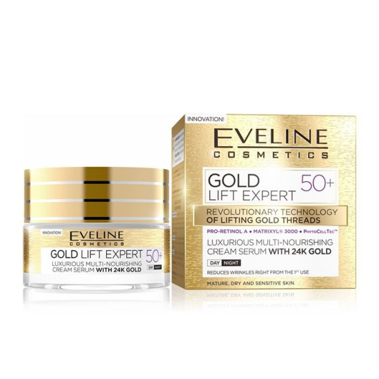 Eveline Gold Lift Expert Day And Night Cream 50+ 50 ml