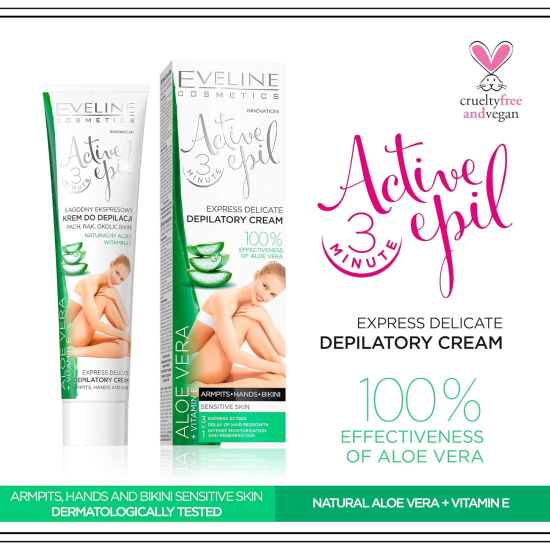 Eveline Active Epil Depilatory Cream- Sensitive Skin 125 ml
