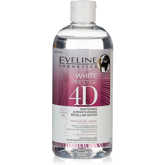 Eveline White Prestige 4D Whitening & Moisturizing Micellar Water 400 ml