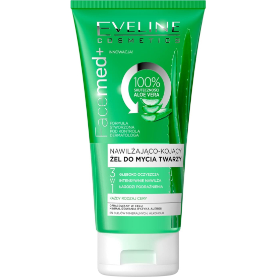 Eveline Facemed + Moisturising And Soothing Face Wash Gel Aloe 150ml