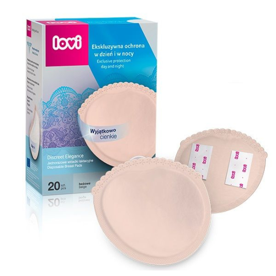 Lovi Breast Pads Discreet Elegance Lovi 20pcs Beige