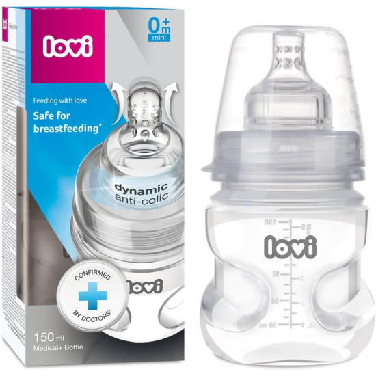 Lovi Medical+ Bottle With Dynamic Teat 150ml 0m+