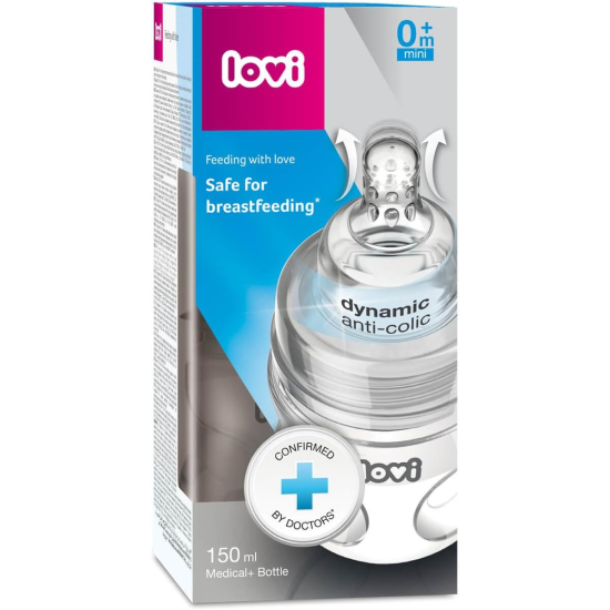 Lovi Medical+ Bottle With Dynamic Teat 150ml 0m+