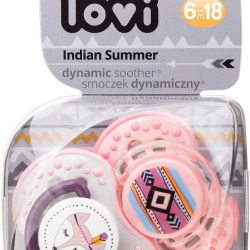 Lovi Dyn Soother Silicone 6-18M (2 Pcs) Indian Summer Lovi Dyn Soother Silicone 6-18M (2 Pcs) Indian Summer