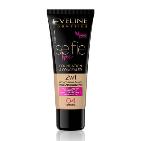 Eveline Selfie Time Foundation Concealer 04 Natural 30 ml