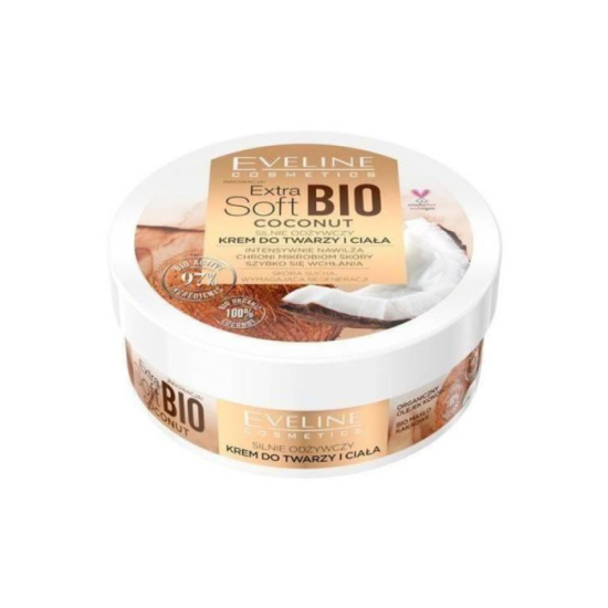 Eveline Extra Soft Bio Coconut Face & Body Cream 175ml