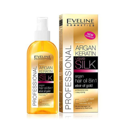 Eveline Hair Oil 8 In 1 Argan + Keratin 150 ml Eveline Hair Oil 8 In 1 Argan + Keratin 150 ml