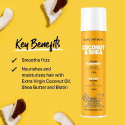 Marc Anthony Coconut Oil & Shea Butter Hairspray 260 ml Marc Anthony Coconut Oil & Shea Butter Hairspray 260 ml