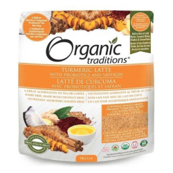 Organic Traditions Turmeric Latte With Saffron & Probiotics 150g Organic Traditions Turmeric Latte With Saffron & Probiotics 150g