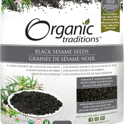 Organic Traditions Black Sesame Seeds 227g Organic Traditions Black Sesame Seeds 227g