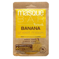 Masque Bar Naturals Banana Sheet Mask 18 ml Masque Bar Naturals Banana Sheet Mask 18 ml