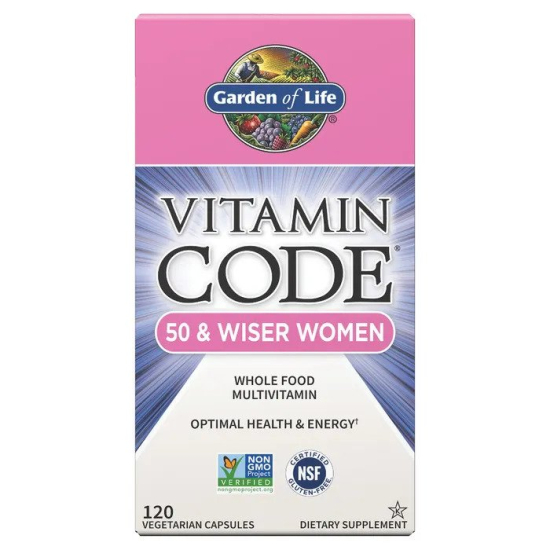 Vitamin Code 50 and Wiser Women's 120s