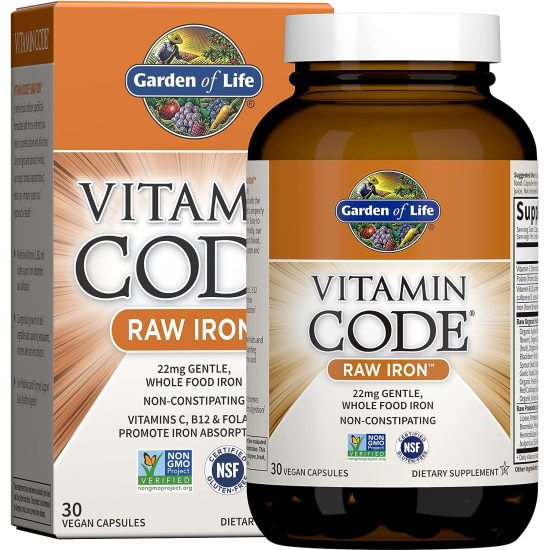 Garden of Life Vitamin Code Iron 30 Capsules