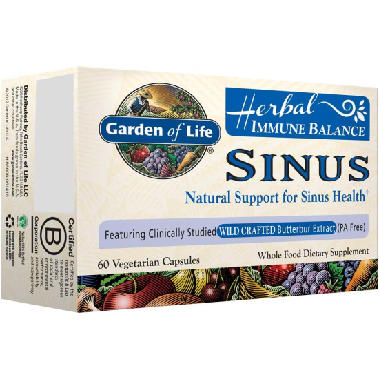 Garden of Life Herbal Immune Balance Sinus 60 Capsules
