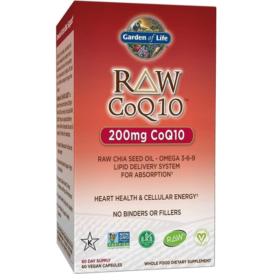 Garden of Life Raw CoQ10, 60 Capsules