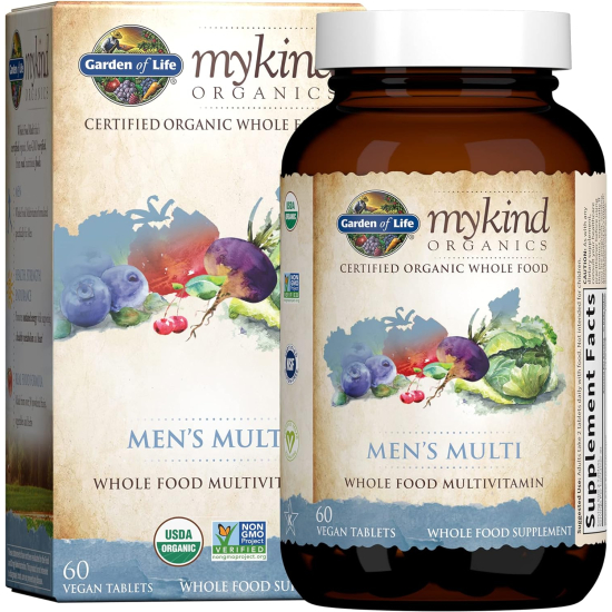 Garden of Life Mykind Organics Men Once Daily Multi 60 Capsules