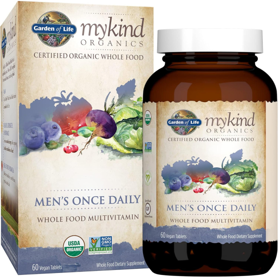Garden of Life Mykind Organics Men's 40+ Multi 60 Tablets