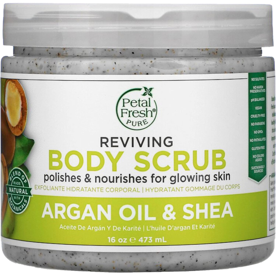 Petal Fresh Pure Argan Oil & Shea Body Scrub 16 Oz