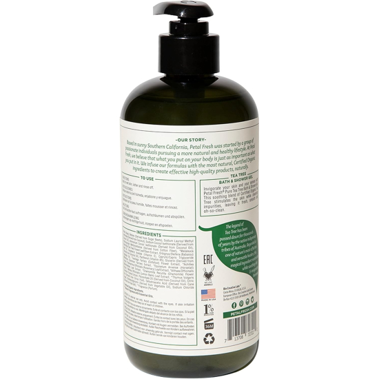 Petal Fresh Pure Tea Tree Bath And Shower Gel 16 Oz