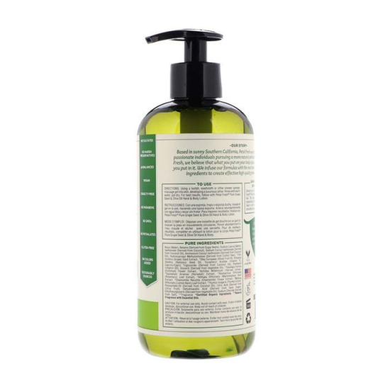 Petal Fresh Pure Grape Seed And Olive Oil Bath And Shower Gel 16 Oz