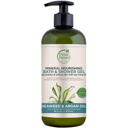 Petal Fresh Pure  Mineral Nourishing Bath & Shower Gel with Seaweed & Argan Oil 16 Oz Petal Fresh Pure  Mineral Nourishing Bath & Shower Gel with Seaweed & Argan Oil 16 Oz