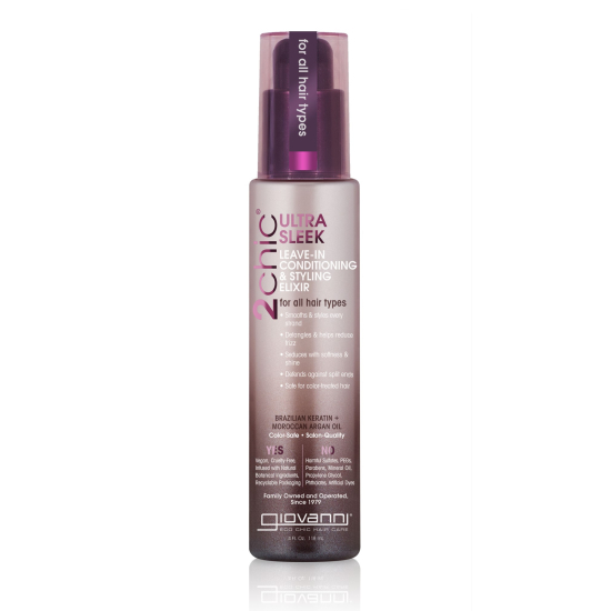 Giovanni 2Chic Keratin And Argan Ultra Sleek Leave In Conditioner