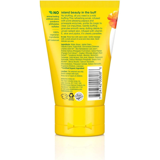 Alba Botanica Hawaiian Facial Scrub, Pineapple Enzyme, 4 oz