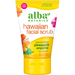 Alba Botanica Hawaiian Facial Scrub, Pineapple Enzyme, 4 oz Alba Botanica Hawaiian Facial Scrub, Pineapple Enzyme, 4 oz