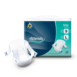 Attends Slip Active 9 Large 28's Attends Slip Active 9 Large 28's