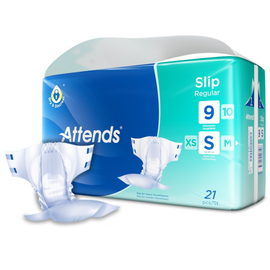 Attends Slip Regular 9 Small 21's Incontinence Adult Diapers