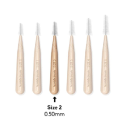 The Humble Co. Bamboo Interdental Brush Size 2 Red 6pcs The Humble Co. Bamboo Interdental Brush Size 2 Red 6pcs
