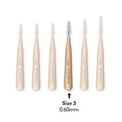 The Humble Co. Bamboo Interdental Brush Size 3 Blue 6pcs The Humble Co. Bamboo Interdental Brush Size 3 Blue 6pcs