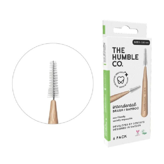 The Humble Co. Bamboo Interdental Brush Size 5 Green 6pcs