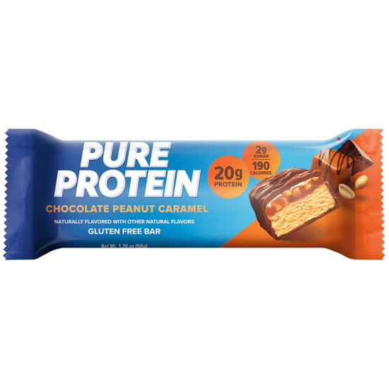 Pure Protein Chocolate Peanut caramel 50 g - Box of 6 pieces