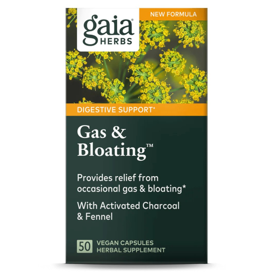 Gaia Herbs Gas & Bloating 50 Capsules